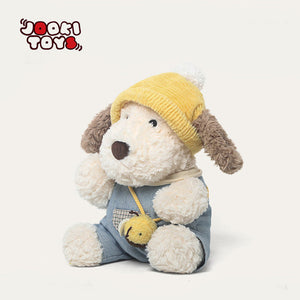 Cagnolino di peluche con cappello giallo – Immagine 2