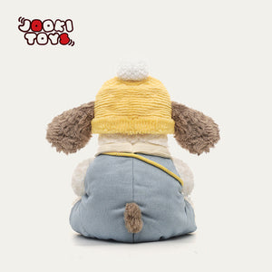 Cagnolino di peluche con cappello giallo – Immagine 6