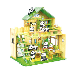Casa del panda – Puzzle 3D da 74 pezzi – Immagine 2