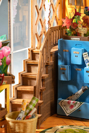 Casa giardino in miniatura per libreria – Immagine 7
