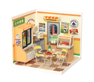 Chiosco notturno di street food in miniatura – Immagine 1