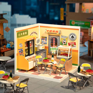 Chiosco notturno di street food in miniatura – Immagine 3