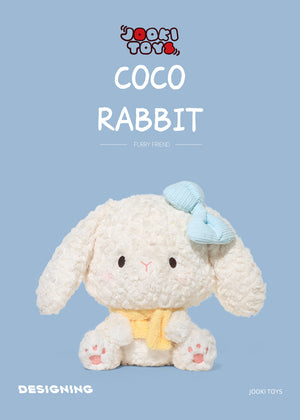 Coniglio Coco di peluche con fiocco – Immagine 1
