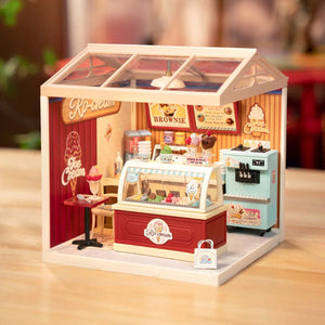 Gelateria in miniatura con illuminazione – Immagine 3
