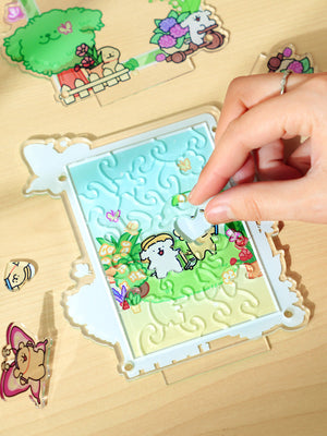 Giardino del cucciolo – Puzzle 3D in acrilico da 28 pezzi – Immagine 10