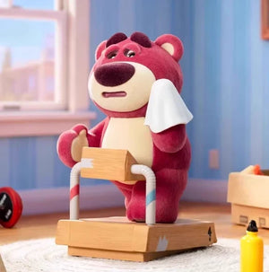 Lotso su un attrezzo da palestra