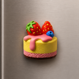 Magnete da frigorifero – Cheesecake alla frutta – Immagine 1