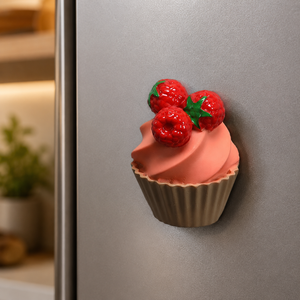 Magnete da frigorifero – Cupcake ai frutti di bosco – Immagine 2