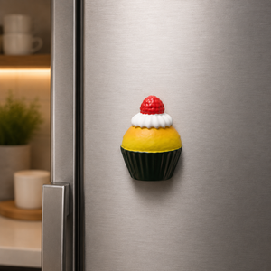 Magnete da frigorifero – Cupcake al limone e frutti di bosco – Immagine 2