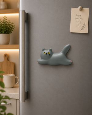 Magnete da frigorifero – Gatto grigio – Immagine 3