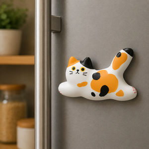 Magnete da frigorifero – Gatto tricolore – Immagine 3