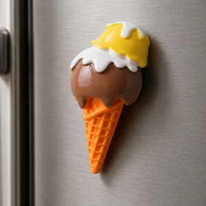 Magnete da frigorifero – Gelato alla vaniglia e cioccolato – Immagine 2