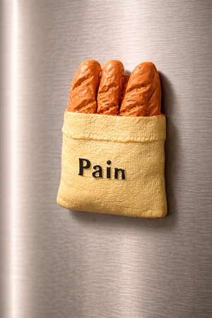 Magnete da frigorifero – Sacchetto di baguette – Immagine 2