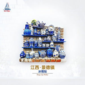 Magnete da frigorifero – Scaffale di ceramiche di Jingdezhen – Immagine 3