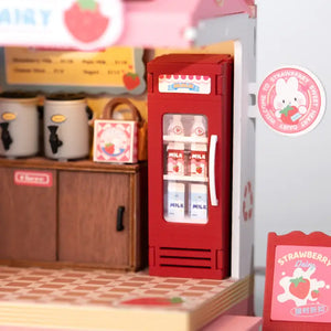 Negozio di latte alla fragola in miniatura – Immagine 11