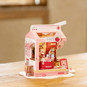 Negozio di latte alla fragola in miniatura – Immagine 8