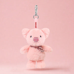 Portachiavi maialino rosa di peluche – 21 cm – Immagine 1