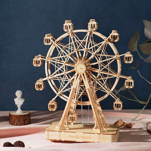Ruota panoramica musicale in legno – Immagine 1