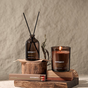 Set profumi per la casa – Candela, diffusore a bastoncini e incenso – Immagine 2
