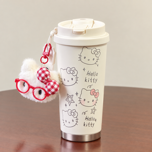 Tazza da viaggio Hello Kitty con decorazioni e ciondolo – Immagine 2