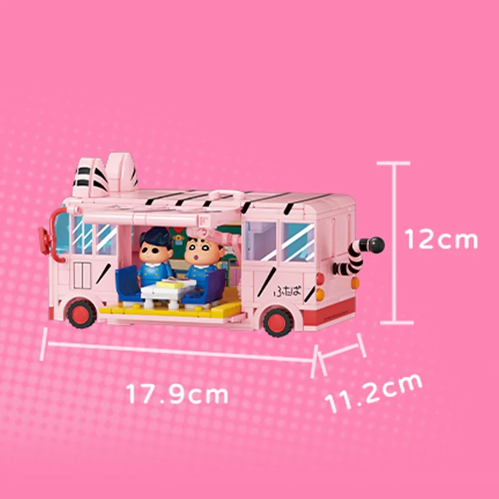 Autobus rosa degli amici – Set di costruzioni – Immagine 2