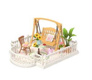 Balcone del mattino soleggiato in miniatura – Immagine 1