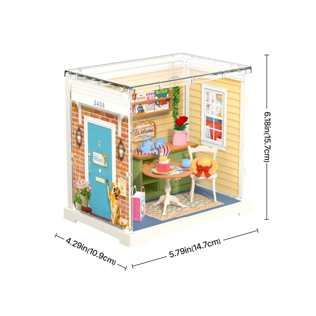 Balcone soleggiato per il relax in miniatura – Immagine 5