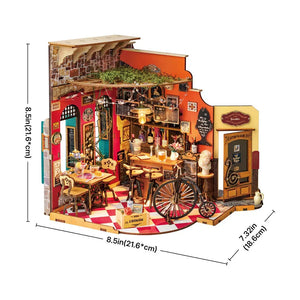 Bar e ristorante in miniatura con illuminazione – Immagine 7
