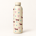Borraccia color crema con cani e fiocchi – Immagine 1