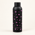 Borraccia nera con fiocchi rosa – Immagine 1