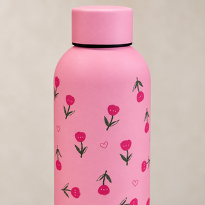 Borraccia rosa con fiori – Immagine 5
