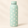 Borraccia verde chiaro con margherite – Immagine 1