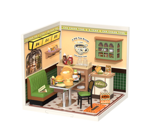 Caffetteria di Hong Kong in miniatura con luci – Immagine 1