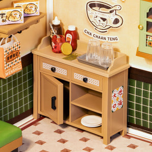 Caffetteria di Hong Kong in miniatura con luci – Immagine 2