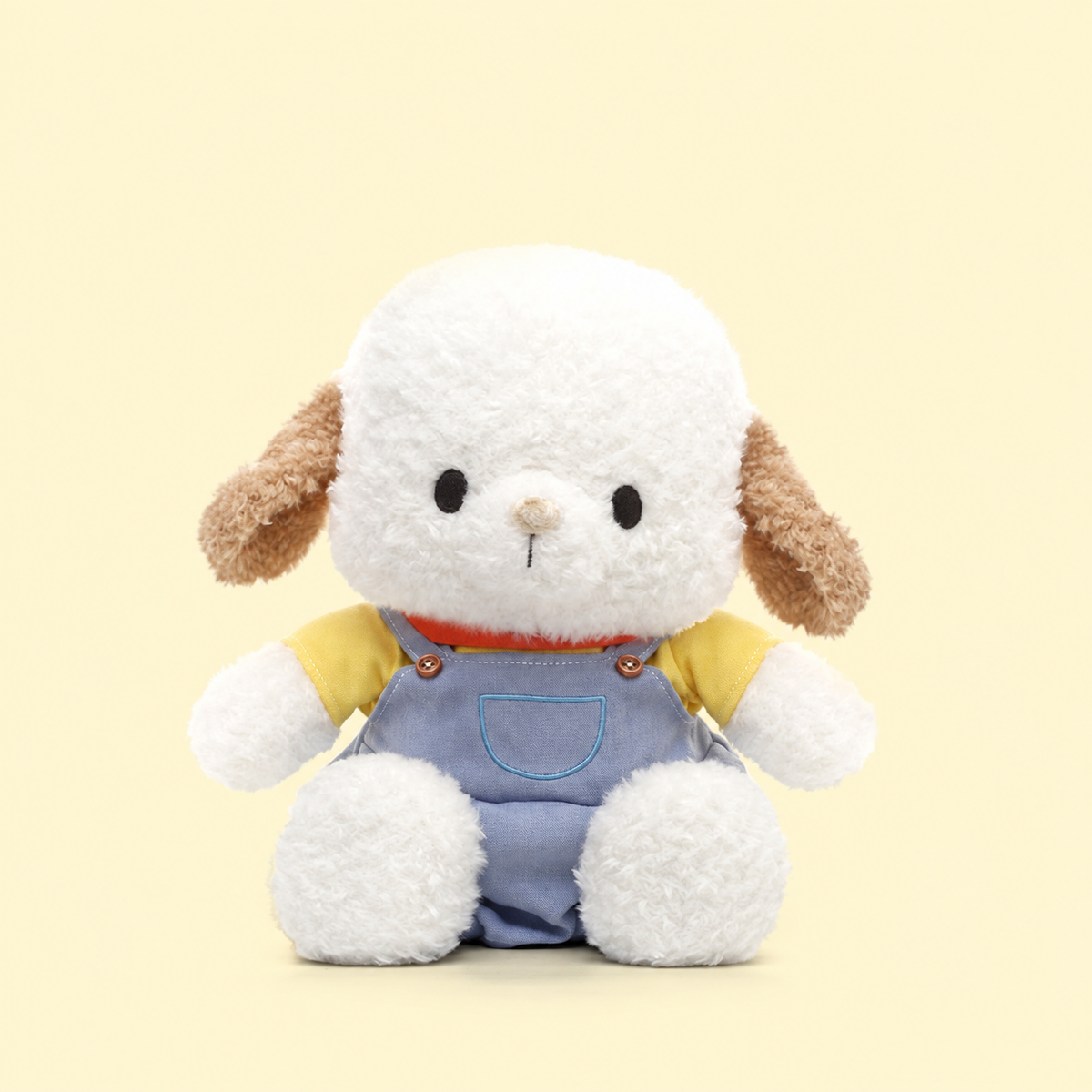 Cagnolino di peluche con vestiti blu – Immagine 2