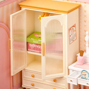Camera da letto rosa in miniatura da assemblare – Immagine 2