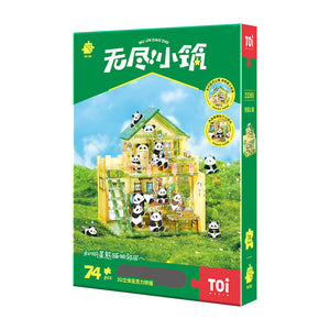 Casa del panda – Puzzle 3D da 74 pezzi – Immagine 1