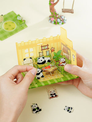 Casa del panda – Puzzle 3D da 74 pezzi – Immagine 7