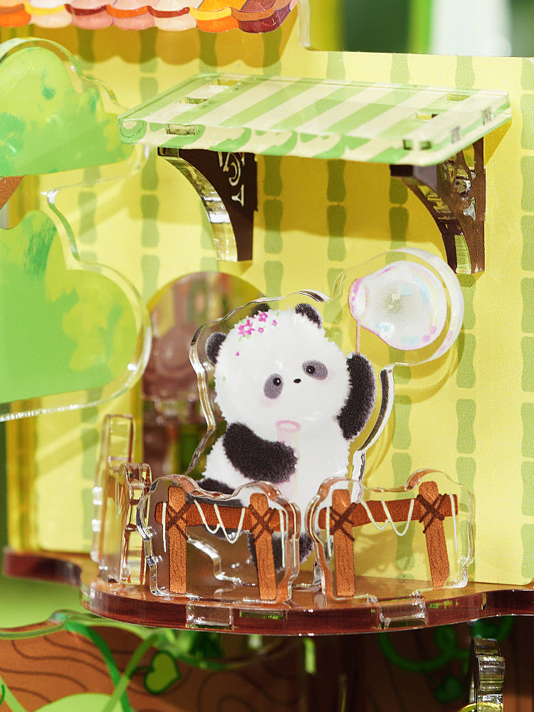 Casa sull'albero del panda – Puzzle 3D da 84 pezzi – Immagine 5