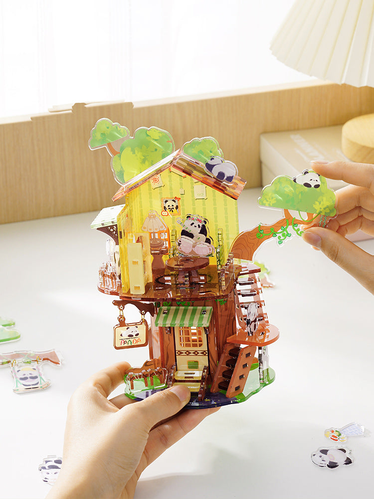 Casa sull'albero del panda – Puzzle 3D da 84 pezzi – Immagine 8