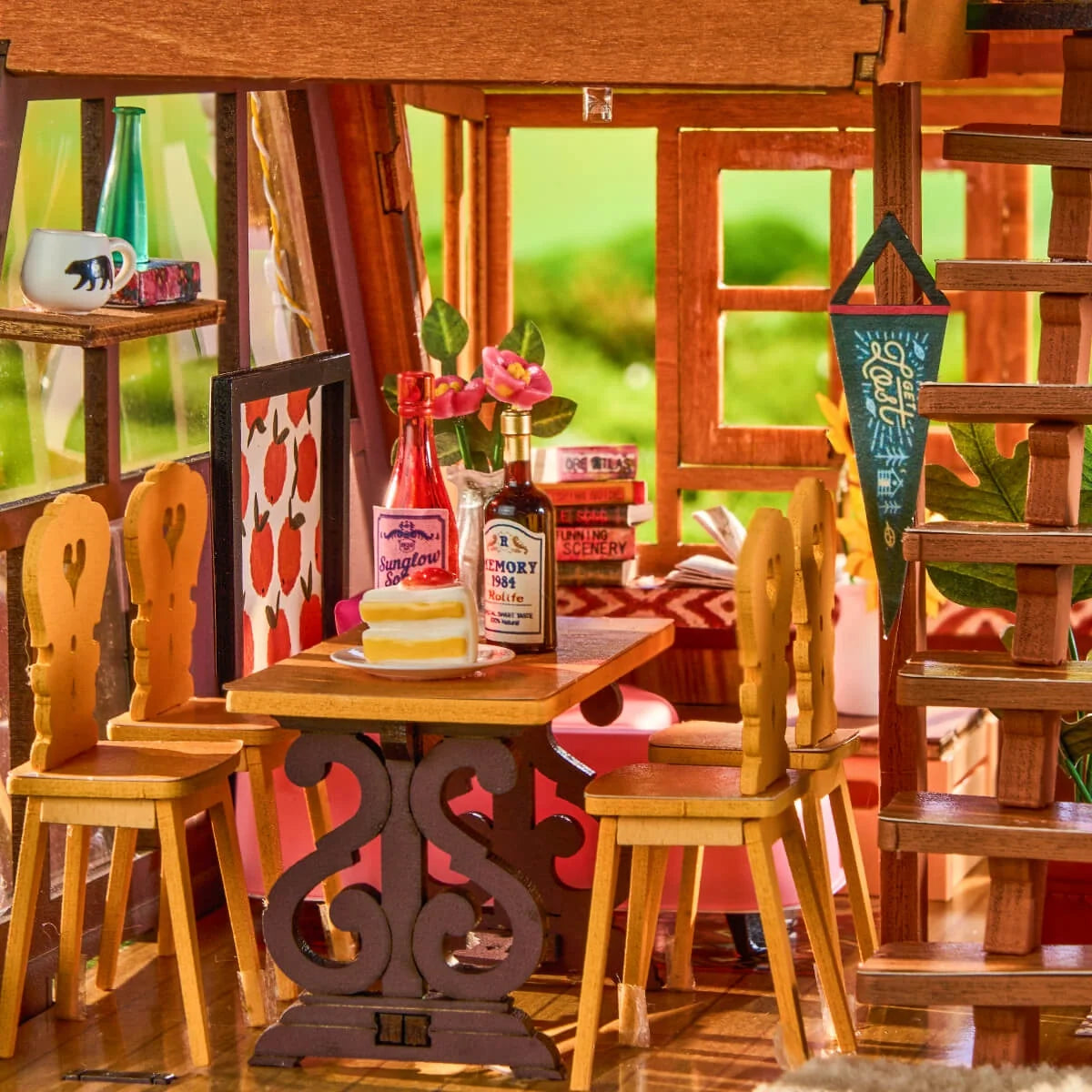 Chalet triangolare in legno da assemblare – Immagine 7