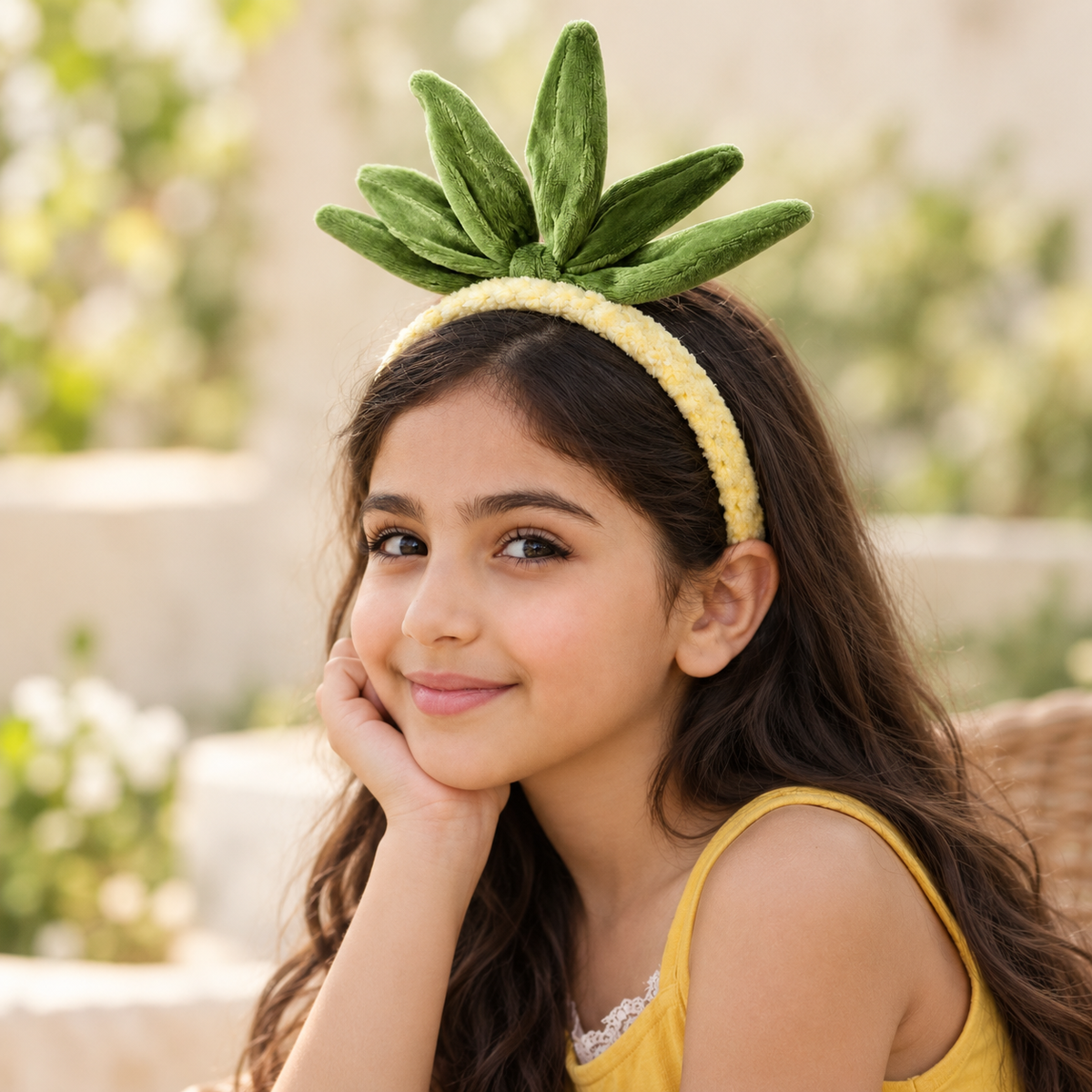 Fascia per capelli a forma di ananas – Immagine 5