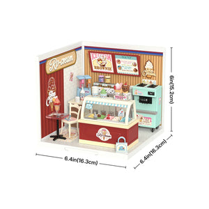 Gelateria in miniatura con illuminazione – Immagine 6