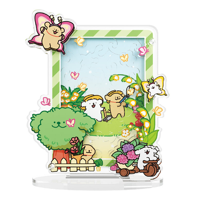 Giardino del cucciolo – Puzzle 3D in acrilico da 28 pezzi – Immagine 2