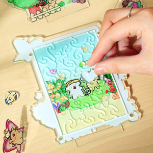 Giardino del cucciolo – Puzzle 3D in acrilico da 28 pezzi – Immagine 6