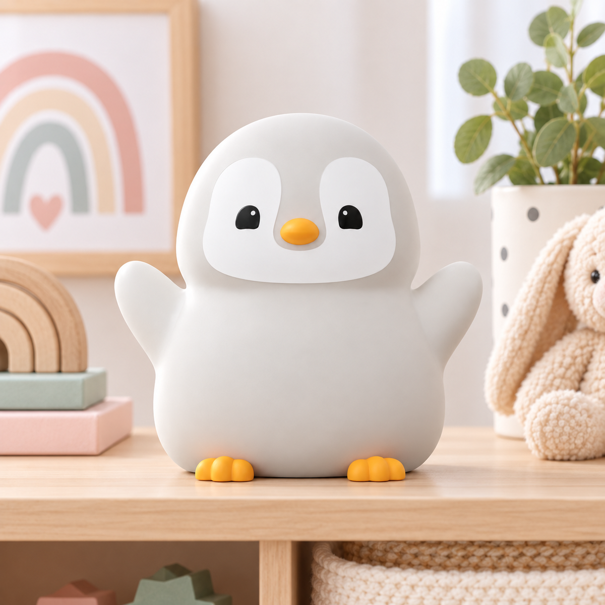 Lampada notturna pinguino ricaricabile – Immagine 2
