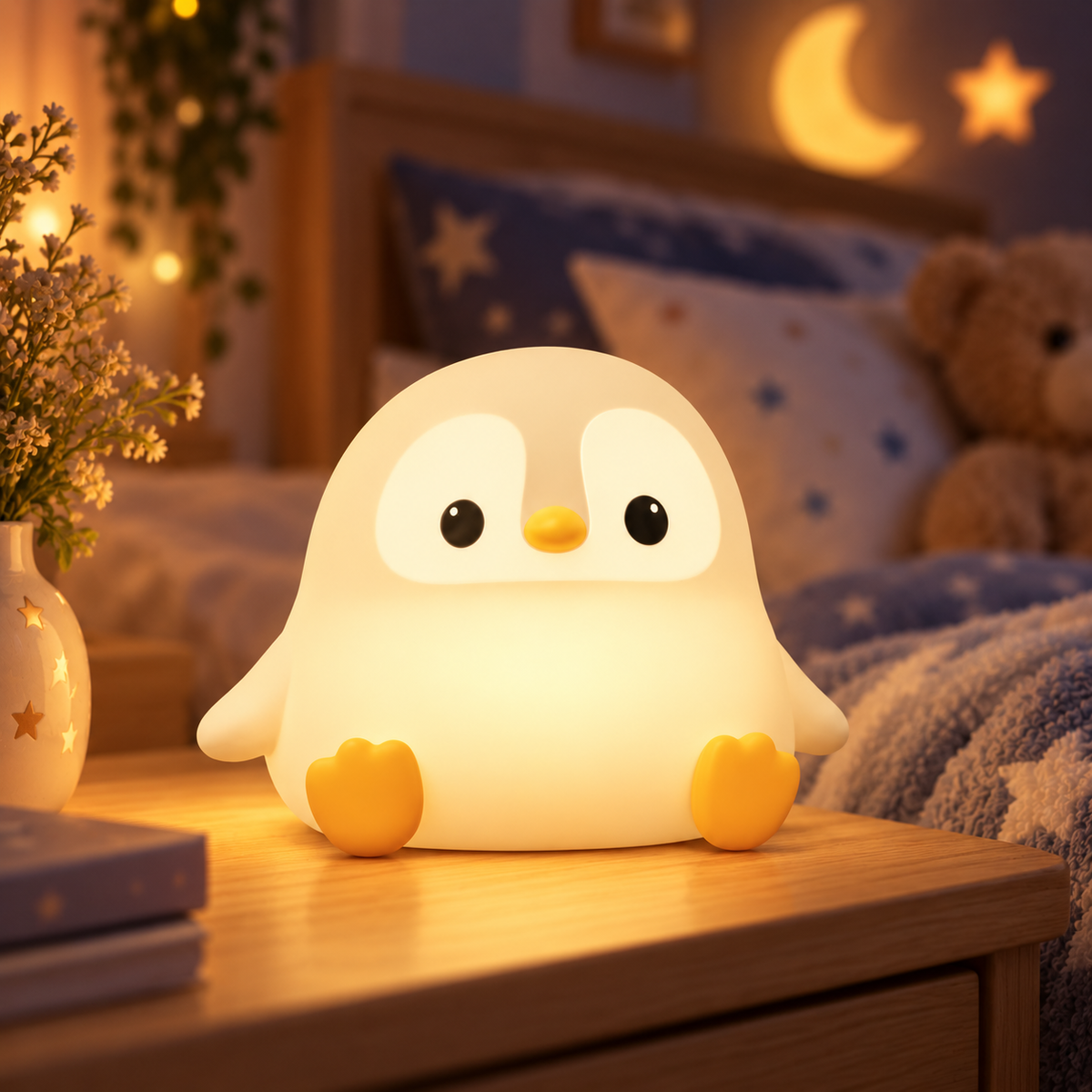 Lampada notturna pinguino ricaricabile – Immagine 8