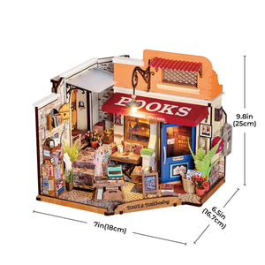 Libreria in miniatura con illuminazione – Immagine 7