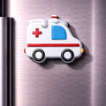 Magnete da frigorifero – Ambulanza – Immagine 1