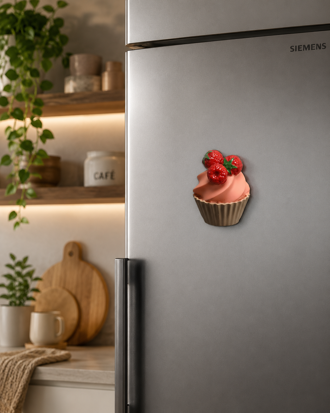 Magnete da frigorifero – Cupcake ai frutti di bosco – Immagine 3